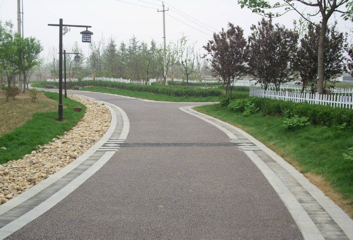 彩色透水地坪,彩色透水混凝土