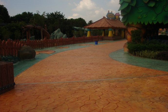 彩色透水地坪，透水地坪廠家